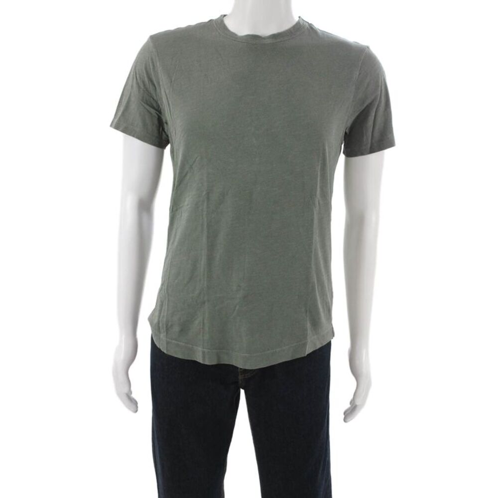 Buck Mason Mens Basic Green 100% Cotton Crew Neck T-Shirt Size S